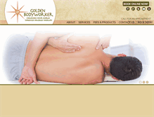 Tablet Screenshot of goldenbodyworker.com